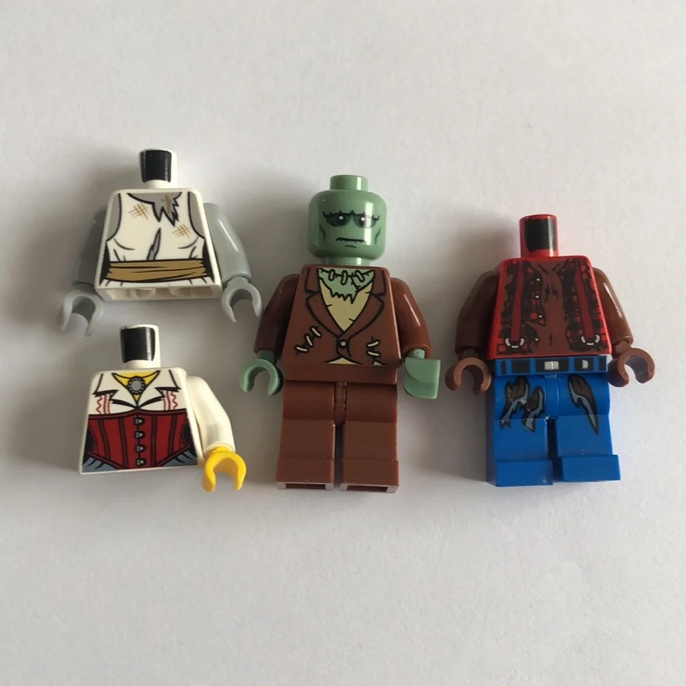 LEGO MONSTERS MINI FIGS LEGO Werwolf LEGO Frankenstein LEGO Zombie Bride